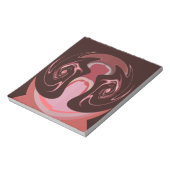 美しいアフリカマルーンモチーフプリントデザイン ノートパッド (回転)