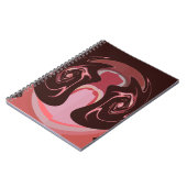 美しいアフリカマルーンモチーフプリントデザイン ノートブック (左側)