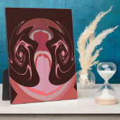 美しいアフリカマルーンモチーフプリントデザイン フォトプラーク (側面)