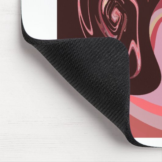 美しいアフリカマルーンモチーフプリントデザイン マウスパッド (コーナー)