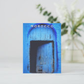 美しいアフリカモロッコトラベルブルーメディナ ポストカード (スタンド正面)