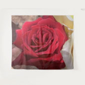 美しいアフリカレッドローズ タペストリー (正面(横))