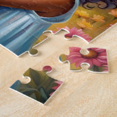 美しいアフリカンアメリカン・ガールパズル ジグソーパズル (側面)