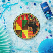 美しいアフリカンカラー紙プレート ペーパープレート (パーティー)