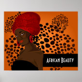 美しいアフリカ人女性ポスター ポスター (正面)