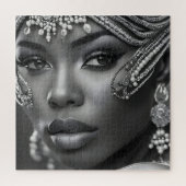 美しいアフリカ人女性 ジグソーパズル (縦)