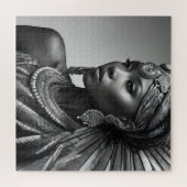 美しいアフリカ人女性 ジグソーパズル (横)