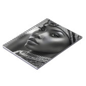 美しいアフリカ人女性 ノートブック (左側)