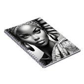 美しいアフリカ人女性 ノートブック (右側)