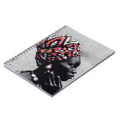 美しいアフリカ人女性 ノートブック (左側)