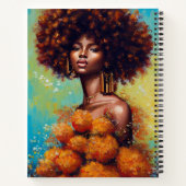 美しいアフリカ人女性 ノートブック (裏面)