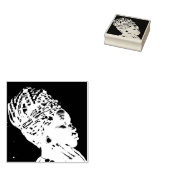 美しいアフリカ人女性 ラバースタンプ (押印)