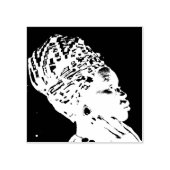 美しいアフリカ人女性 ラバースタンプ (インプリント)