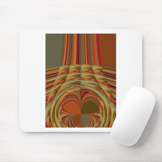 美しいアフリカ伝統的ゴールデンブラウンのモチーフ マウスパッド (マウス)