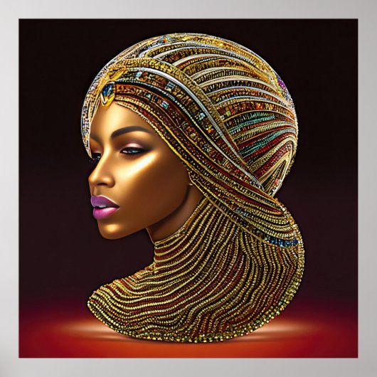 美しいアフリカ伝統:ブラック・ヒストリー・アート ポスター (正面)