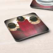 美しいアフリカ民族部族マサイオーナメント.pn コースター (左側)