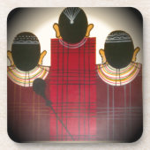 美しいアフリカ民族部族マサイオーナメント.pn コースター (正面)