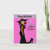 美しいアフリカ系アメリカ人いとこの誕生日カード サンキューカード (正面)