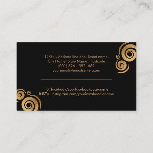 美しいアフリカ系アメリカ人の女性シルエット 名刺 (裏面)