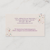 美しいアフリカ系アメリカ人の女性シルエット 名刺 (裏面)