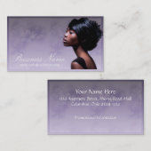 美しいアフリカ系アメリカ人の女性2の名刺 名刺 (正面/裏面)