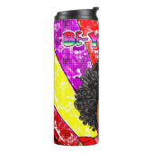 美しいアフリカ系アメリカ人の少女 タンブラー (回転左)