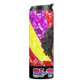 美しいアフリカ系アメリカ人の少女 タンブラー (回転左)