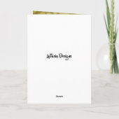 美しいアフリカ系アメリカ人女性の誕生日カード サンキューカード (裏面)