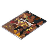 美しいアフリカ系アメリカ人女性ノート空白のブック ノートブック (左側)