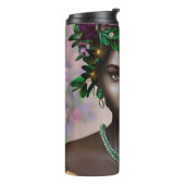 美しいアフリカ系アメリカ人女性（花） タンブラー (回転左)