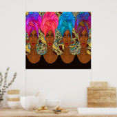 美しいアフリカ系アメリカ人 – 黒人女性ポスター ポスター (キッチン)