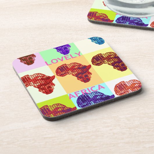 美しいアフリカ コースター (左側)