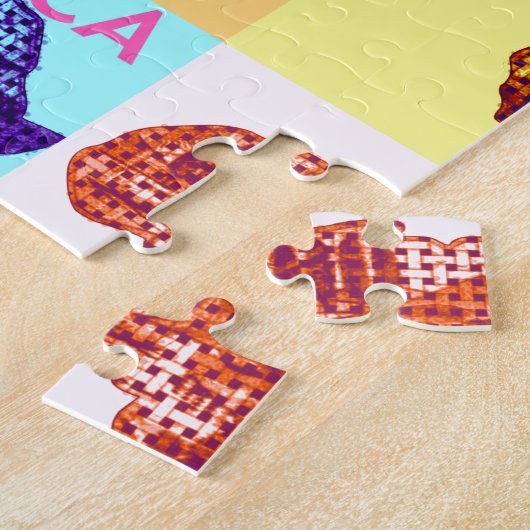 美しいアフリカ ジグソーパズル (側面)