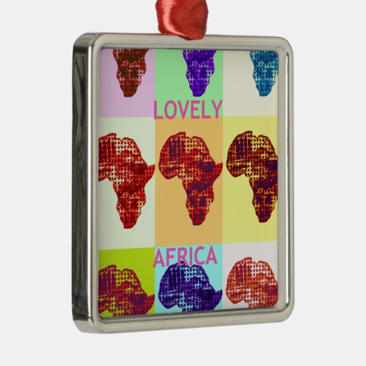 美しいアフリカ メタルオーナメント (右)