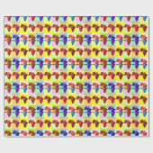 美しいアフリカ ラッピングペーパー (フラット)