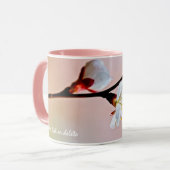 美しいアプリコ日本のットの花2つ マグカップ (正面左)