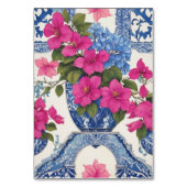 美しいアマルフィコーストブーゲンビレアブルータイル テーブルナンバー (裏面)