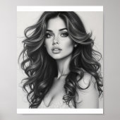 美しいアメリカ人女性 ポスター (正面)