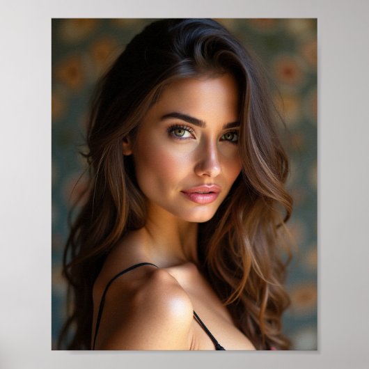 美しいアメリカ人女性 ポスター (正面)