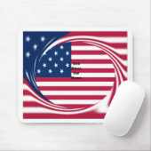 美しいアメリカ国旗God Bless Our Home マウスパッド (マウス)
