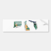 美しいアメリカ州風景はがきセット バンパーステッカー (正面)