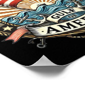 美しいアメリカ湾を訪れる ポスター (角)