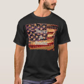 美しいアメリカ ブラック愛国心Tシャツ Tシャツ (正面)
