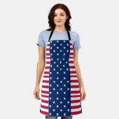 美しいアメージングアメリカ人の母 エプロン (着用した状態)