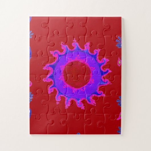 美しいアメージングインディアモチーフメンディアートデザイン ジグソーパズル (縦)