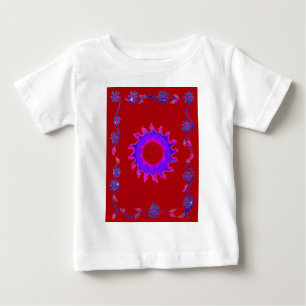 美しいアメージングインディアモチーフメンディアートデザイン ベビーTシャツ