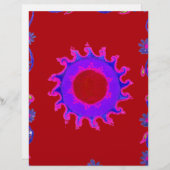 美しいアメージングインディアモチーフメンディアートデザイン レターヘッド (正面/裏面)