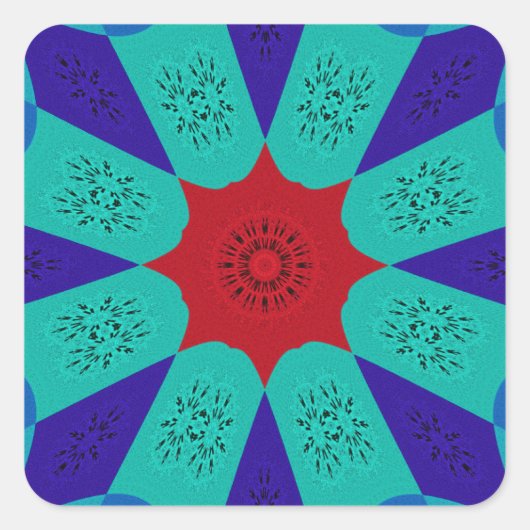 美しいアメージングエジプトフェミニンデザインカラー スクエアシール (正面)