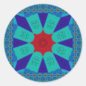 美しいアメージングエジプトフェミニンデザインカラー ラウンドシール (正面)