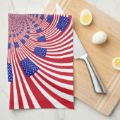 美しいアメージング統一された州国旗の万華鏡のように千変万化するパターン キッチンタオル (四つ折り)